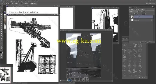 未来城市建筑概念设计绘画训练视频教程 GUMROAD D.P.T. DIGITAL PAINTING TECHNIQU的图片4