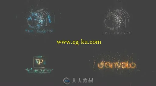 炫酷史诗粒子魔法标志LOGO演绎AE模板 Videohive Epic Logo 19578725的图片1