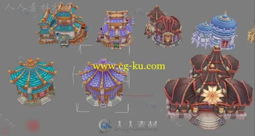 50多个精美Q版卡通场景3D模型合辑的图片12