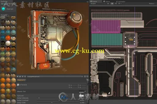 创建高品质的3D渲染PBR纹理编辑器扩充Unity游戏素材资源的图片1