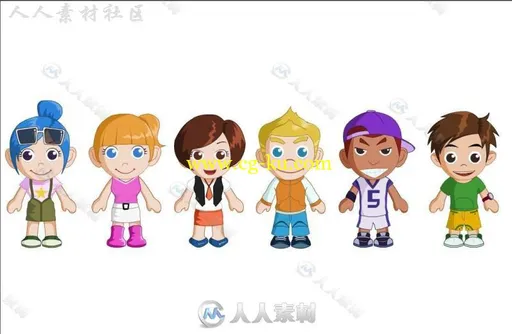 2.5d虚拟经营类游戏的原画全套3D模型合辑的图片1
