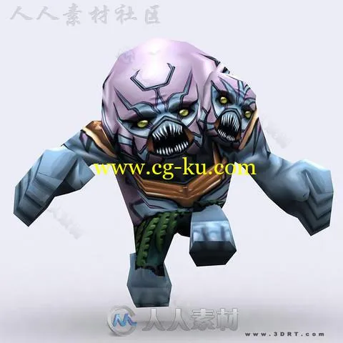 3DRT-Chibii奇异怪物恶魔卡通角色3D模型Unity游戏素材资源的图片11