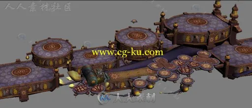 3D手游《格斗宝贝》全套场景3D模型合辑的图片5