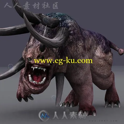 奇幻恐怖斗牛怪物3D模型Unity游戏素材资源的图片7