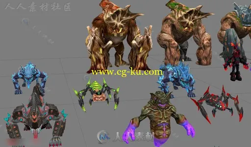 3D手游《时空之刃》全套角色3D模型合辑的图片9