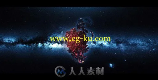 炫酷史诗火焰粒子光线冲击地球融化标志显示LOGO演绎AE模板Videohive Armagedd的图片3