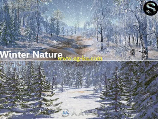 美丽的冬季自然景观环境Unity游戏素材资源的图片1