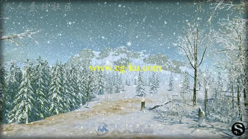 美丽的冬季自然景观环境Unity游戏素材资源的图片3