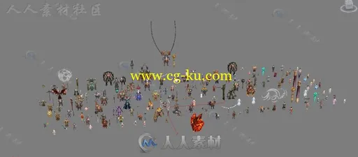 3D手游《功夫少林》全套人物3D模型合辑的图片8