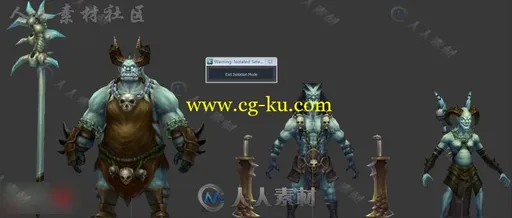 40个公司内部精品怪物npc文件3D模型合辑的图片3