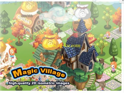 幻想魔术村2D贴图和材质Unity游戏素材资源的图片1