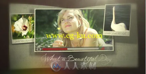 创意古老的书籍弹出照片视频幻灯片AE模板 Videohive Photo Pop Out Book 971755的图片1