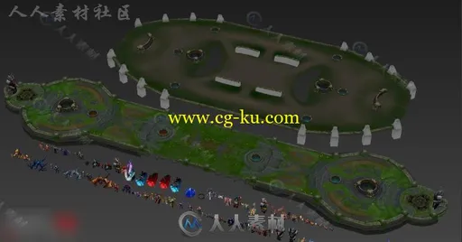 对战手游《英雄团》全套3D模型的图片1