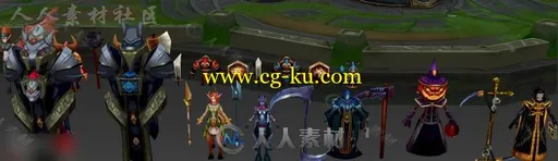 对战手游《英雄团》全套3D模型的图片2