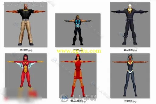 漫威的超级英雄大集合3D模型的图片1