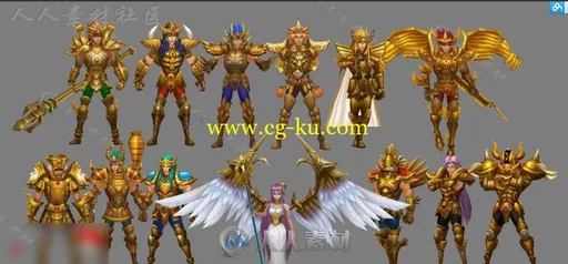 圣斗士星矢全套黄金12宫3D模型的图片1