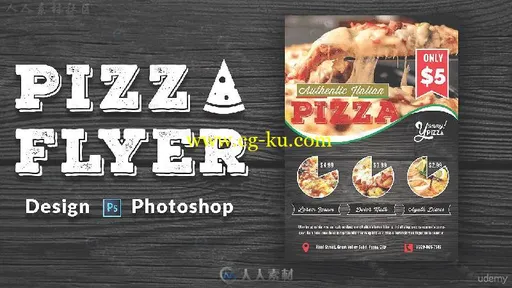 PS美食宣传海报设计实例制作视频教程 UDEMY HOW TO DESIGN SIMPLE PROMOTIONAL MAT的图片5