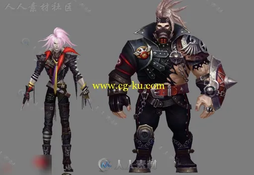 [神话] 神魔大陆朋克时装集合3D模型的图片3