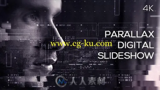 史诗炫酷高科技数字视差幻灯片影视片头AE模板Videohive Parallax Digital Slidesh的图片1