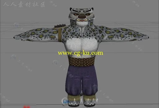 《功夫熊猫》全套人物3D模型的图片1