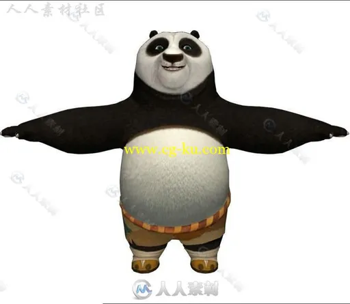 《功夫熊猫》全套人物3D模型的图片3