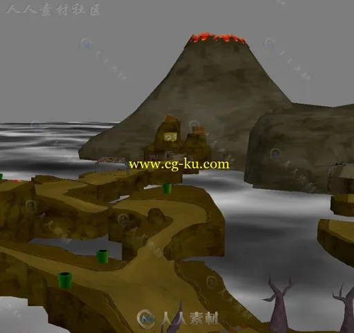 【马里奥赛车】 61个赛道场景集合3D模型的图片2