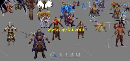 3D手游【仙魔变】全套角色怪物150套3D模型的图片3