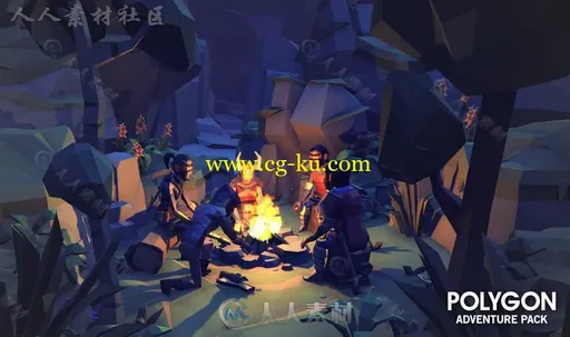 多边形风格冒险包幻想环境3D模型Unity游戏素材资源的图片1