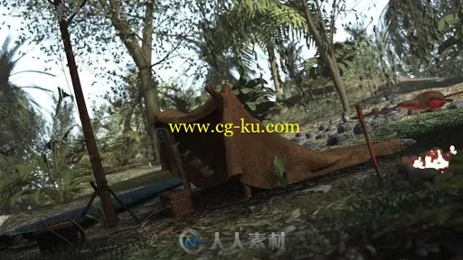 360°飞机失事场景环境3D模型合的图片3