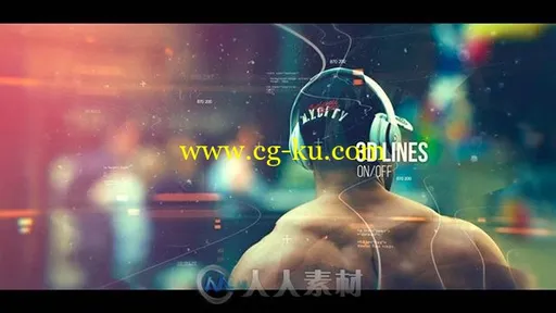 创意不规则形状组合照片展示幻灯片相册动画AE模板Videohive Digital Mirrors 1964的图片6