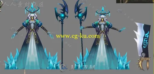 手游【圣灵勇士】全套人物怪物角色3D模型的图片1