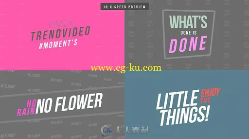 50款创意动感标题快速展示幻灯片AE模板 Videohive 50 Creative Titles 19718046的图片5