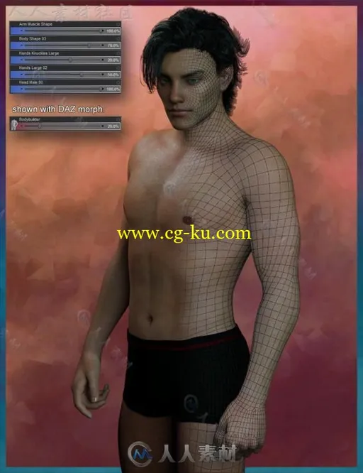 帅气强壮的男性角色3D模型合辑的图片2