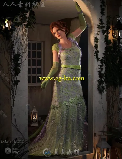 精美时尚的女性晚礼服3D模型合辑的图片4
