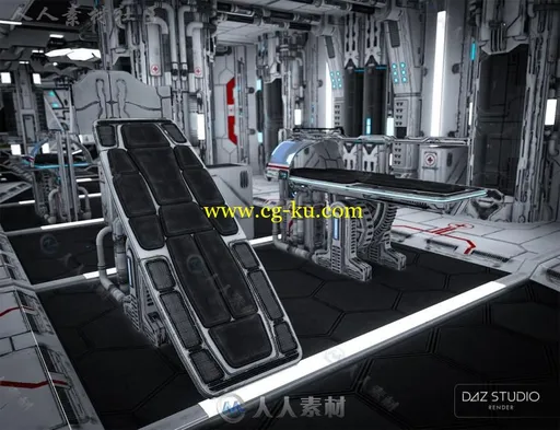 未来科幻医疗室场景环境3D模型合辑的图片13
