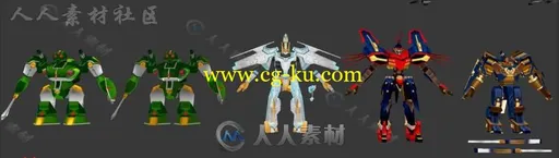 【M2神甲战纪】全套角色3D模型的图片3