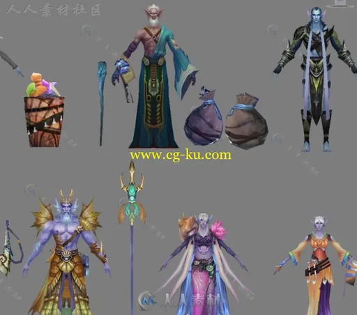 完美世界《人鱼传说》合集3D模型的图片7