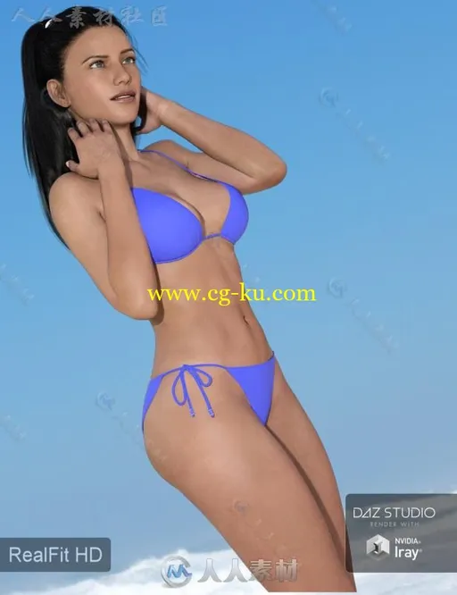 性感美女和比基尼服装3D模型合辑的图片6
