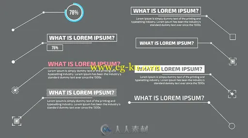 50组创意信息线条呼出文字标题注释动画AE模板 Videohive 50 Call-Outs Pack 14531447的图片2