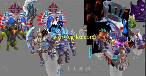 《少年龙骑兵》全部角色怪物3D模型的图片3