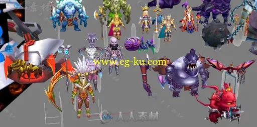 《少年龙骑兵》全部角色怪物3D模型的图片4