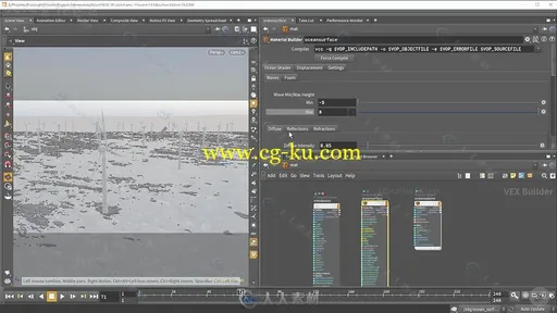 Houdini海洋模拟高级技术训练视频教程 PLURALSIGHT HOUDINI INTERMEDIATE OCEAN FX的图片8