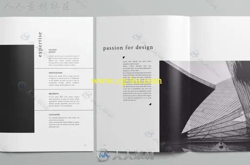 现代时尚多用途工作手册indesign排版模板的图片3