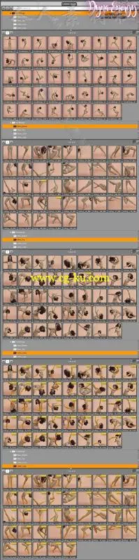 创意独特的活力四射的舞蹈姿势3D模型合辑的图片8