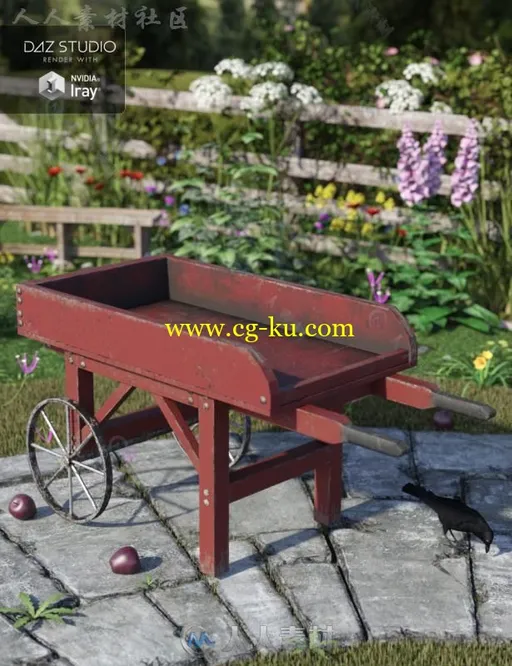 中世纪手推车车辆3D模型合辑的图片3