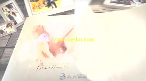 创意浪漫婚礼魔法书籍展示照片幻灯片相册动画AE模板Videohive Wedding Book 19492的图片2