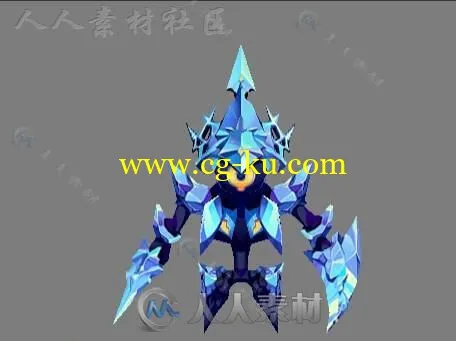 一套Q版手游角色人物3D模型的图片1