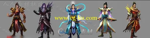 《洪荒神话》主角坐骑宠物和怪物3D模型的图片3