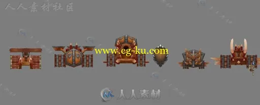 《鬼舞三国》全套角色和武器3D模型的图片10