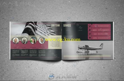 现代时尚景观手册indesign排版模板的图片2